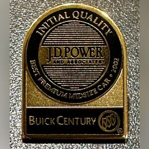 Brand new Vintage J.D. Power Buick Century label pin